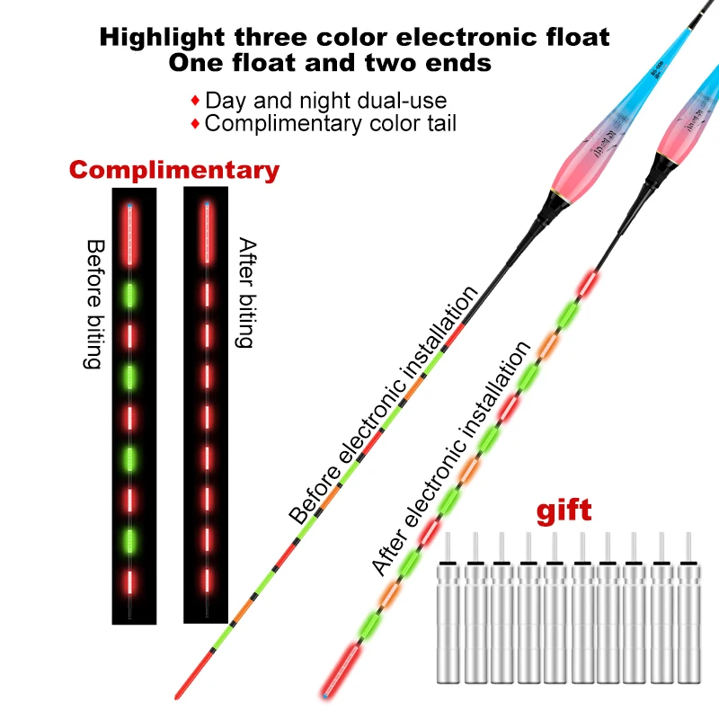 Gravity Sensor Smart Fishing Led Light Float Bite Automatically Remind Glowing Float Electric Fishing Buoy With Batteries
Gravity Sensor Smart Fishing Led Light Float Bite Automatically Remind Glowing Float Electric Fishing Buoy With Batteries