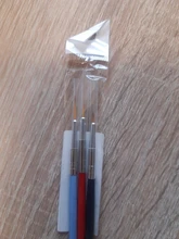 EZONE 3 uds cepillo de pintura pincel de punta fina de diferente tamaño de línea de arte pluma de dibujo pintura óleo acuarela de la Oficina de la Escuela de