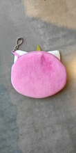 FUDEAM-monedero con dibujos de unicornios para mujer, Mini monedero con cremallera ovalada, con Cable USB, para niños y niñas