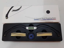 Permanente de Microblading, arco de maquillaje y regla de Línea de flecha, color negro, mapeo de cejas, tatuaje preincrustado, PMU para mapeo, 1 ud.