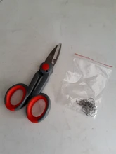 Alicates de pesca de acero inoxidable, aparejos de Cortador de línea trenzados antideslizantes, alicates de prensado de pescado, cortador, tijeras, accesorios de pesca, 1 Uds.