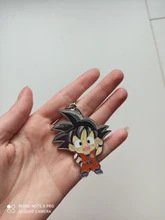 Principales de Anime cadenas hijo de Goku Saiyajin de PVC de 1-7 estrellas llavero Torankusu bañadores espada Soporte para Llavero