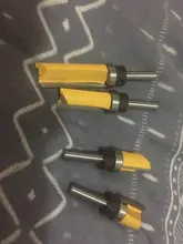 Plantilla de vástago de 8mm para carpintería, broca de enrutador, broca, fresa escariadora recta, recortadora de limpieza, cortador de espiga embellecedor empotrado, 1 ud.