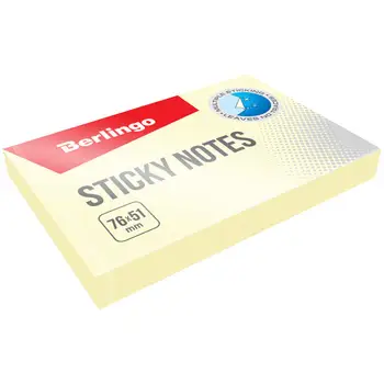 Self-adhesive block Berlingo pastel yellow 100 sheets 76x51
Self-adhesive block Berlingo pastel yellow 100 sheets 76x51