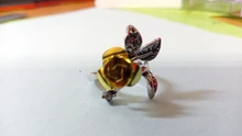 FDLK-Anillo de flor rosa para mujer, accesorios delicados, Vintage, banda de boda, joyería de aniversario, regalo de enamorados