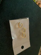 3 unids/set Clips pendiente para las mujeres Unisex minimalista cartílago conjunto de pendientes de aro de moda brazalete de oído falsificación piercing Clip en pendientes