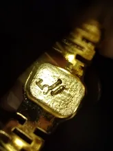 2021 de moda Hiphop ajustable de oro de 14k zirconia chapado AAA A-Z carta anillo reloj cuadrado declaración inicial de oro anillos para las mujeres