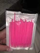 100 unids/set colores desechable de algodón de pestañas cepillos de limpieza muestra extensión herramienta cosmética para hacer de palo de pestañas