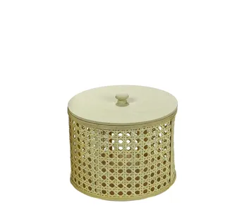 NATURAL bamboo round case 21X15 
NATURAL bamboo round case 21X15