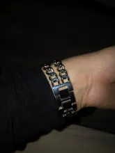 Correa de acero inoxidable para Apple Watch SE 6 5 4, banda de 40mm y 44mm, pulsera de eslabones de Metal para iwatch Series 1, 2, 3, 42mm y 38mm