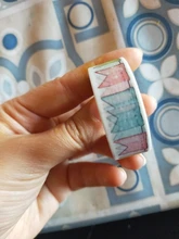 El color de la bandera de Washi Tape de papel DIY decoración planificador de colección de recortes cinta adhesiva papelería de Kawaii