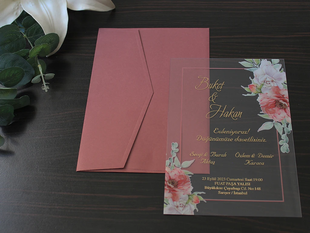 50 pcs Wedding Invitation, Acrylic Invitations, Acrylic Gold Invitations, Minimalist Design, Clear Acrylic Invitation
50 pcs Wedding Invitation, Acrylic Invitations, Acrylic Gold Invitations, Minimalist Design, Clear Acrylic Invitation