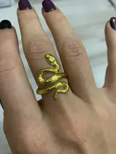 Anillos De Serpiente de moda para hombres y mujeres, joyas de metal de Color dorado, Punk Rock, joyería de Animal Vintage, anillo abierto Ajustable, venta al por mayor
