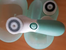 Cepillo eléctrico de silicona para limpieza Facial, cepillo limpiador de poros faciales, masajeador con Estuche De Viaje