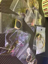 Pendientes Red Hip-hop Street, Hip Hop, forma de gancho, pendientes de acero de titanio, gancho, pendientes redondos