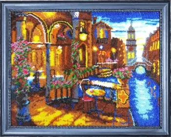 310 set for embroidery with beads butterfly 'Summer evening ', 24*31 cm 
310 set for embroidery with beads butterfly 'Summer evening ', 24*31 cm