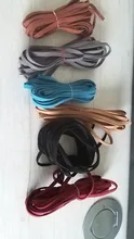 5mm 5m/rollo de Multi-Color de cordón imitación de gamuza de terciopelo coreano de cuero cuerda para DIY hecho a mano joyería encontrar accesorios HK040