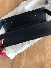 Hradware-estantes de esquina modernos para baño, estante de pared para ducha, champú, almacenamiento, 20-50cm, negro mate