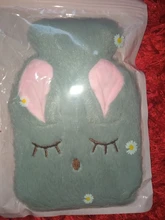 Bolsa de agua caliente para terapia de alivio del dolor de estrés, cubierta tejida suave y acogedor, calentador de manos reutilizable de calor caliente para invierno, PVC