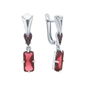 Silver earrings with tourmaline, nanocrystal and Garnet sunlight sample 925
Silver earrings with tourmaline, nanocrystal and Garnet sunlight sample 925