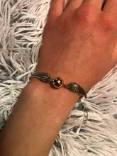 SUMENG-pulsera de bolsillo de Snitch Dorada para hombre y mujer, de moda, alas de tono Retro Vintage, regalo al por mayor, novedad de 2021