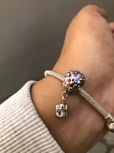 Código clave del corazón de la plata esterlina 925 de la series de abalorios encantos Original brazaletes aptos y brazaletes de la joyería de moda de las mujeres A003