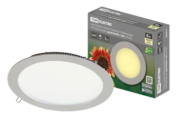 Lamp ultra-thin recessed LED "Recessed" ITS (Chrome) 6 W 3000 K TDM 
Lamp ultra-thin recessed LED "Recessed" ITS (Chrome) 6 W 3000 K TDM