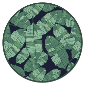 Panorama Vinyl Round Rug Banana Leafs - Kitchen Carpet Anti-Slip Flame Retardant - Living Room Rug - XXL Rugs - PVC Rugs
Panorama Vinyl Round Rug Banana Leafs - Kitchen Carpet Anti-Slip Flame Retardant - Living Room Rug - XXL Rugs - PVC Rugs