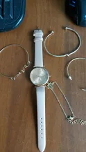 5 unid/set nueva moda mujer relojes ronda números arábigos, reloj de cuero de las mujeres Vestido Mujer relojes de lujo reloj de pulsera conjunto