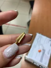 Fresas de carburo de tungsteno dorado para taladro eléctrico, accesorios para manicura y pedicura
