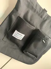 PURFAY-Bolso de lona con estampado de oso para mujer, bolsa de hombro de estilo literario japonés, informal