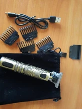 Cortadora de pelo eléctrica para hombre, afeitadora recargable por USB de 0mm, recortadora de barba profesional, Máquina para cortar Cabello, barbería, novedad de 2021