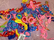 YWHUANSEN-coleteros con Orejas de conejo para bebé, Mini coleteros elásticos, accesorios para el cabello para niña pequeña, lazo para cabello, 50 unidades/lote