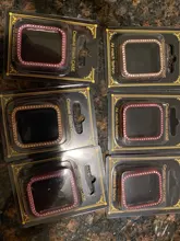 Funda protectora de diamante para Apple watch, carcasa de 44mm, 40mm, 42mm y 38mm para Apple watch band 5 4 3 2 1