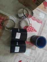 EPLUS-Intercooler universal de multiples tamaños, manguera de tubo de silicona, tubo de entrada de turbo, acoplamiento recta, color negro y longitud de 76mm