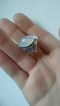 Anillos de cristal de curación grande Tibetano para mujer, joyas de piedra lunar indio antiguo bohemio, joyería fina, regalos para chicas