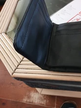 Vallet-cartera de piel auténtica para hombre, monedero pequeño, tarjetero, portatarjetas, portafolio, Portomonee, nuevo