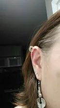3 uds moda Simple liso puños de oído pendientes de Clip pendientes largos aretes pendientes para las mujeres sin Piercing falso cartílago pendientes de joyas de regalo