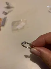 Anillos de Compromiso de boda para mujer, joyería femenina de Color plateado con piedra de circonia, joyería de adhesión estética R014