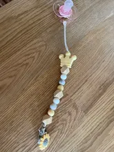 Clips de silicona para chupete de bebé, corona de silicona, soporte para cadena de chupete, regalo para Baby Shower