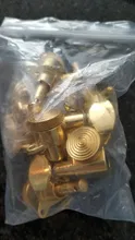 6R Gold Lock String Tuning clavijas afinadores de tecla cabezas de máquina para guitarra eléctrica acústica cerradura estilo Schaller