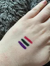 12 delineador de Color líquido impermeable, fácil de usar que mate de trazador de líneas del ojo rojo verde azul Blanco marrón dorado Eyliner