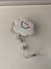 Enfermera-carrete de insignia retráctil con hermosas flores de silicona, 60cm, para estudiante, Enfermera, exposición, Tarjeta De Nombre, pecho, tarjeta de identificación, nuevo