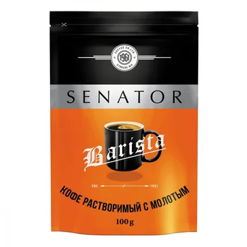 Coffee senator "barista", soluble, 100 gr
Coffee senator "barista", soluble, 100 gr