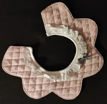 Toallas de algodón para bebés y niñas, babero de alimentación, informal, impermeable, borla, estéreo, para eructar, Bandana, 360 grados