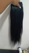Extensiones de cabello humano brasileño con Clip, 120g/set, Remy, doble extensión de cabello natural