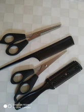 Juego profesional de peluquería, tijeras de corte de pelo, peine, tijeras de adelgazamiento, dientes planos, herramientas de estilismo, 4 Uds.