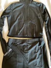 FQLWL suerte etiqueta 2, conjunto de dos piezas de las mujeres trajes de ropa para ejercicio Top corto elástico las mujeres Leggings juego de chándal de mujer