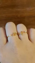 A-Z de acero inoxidable para mujer, 26 anillos con letras, anillo de boda pequeño con alfabeto, anillos con iniciales de cristal, accesorios de joyería para dedo