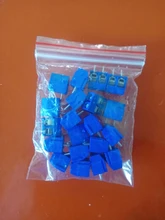 20 unids/lote de KF301-5.0-2P de paso, 5,0mm, Pin recto, 2P, Conector de Bloque de terminales PCB de tornillo, azul, verde, rojo, envío gratis